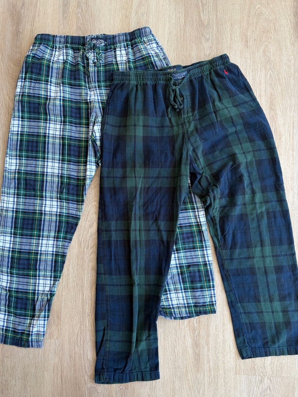 Bundle of Polo by Ralph Lauren Men’s 100% Cotton Plaid Pajama Pants L